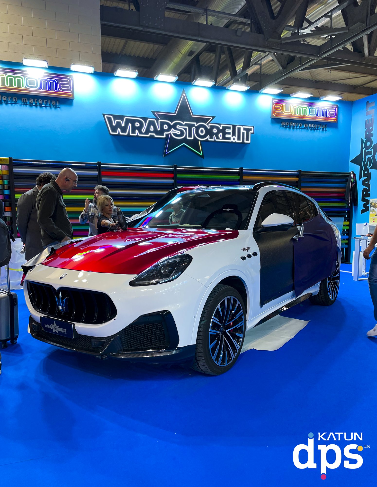 Car wrap showing power of media, substrates, coating, and lamination